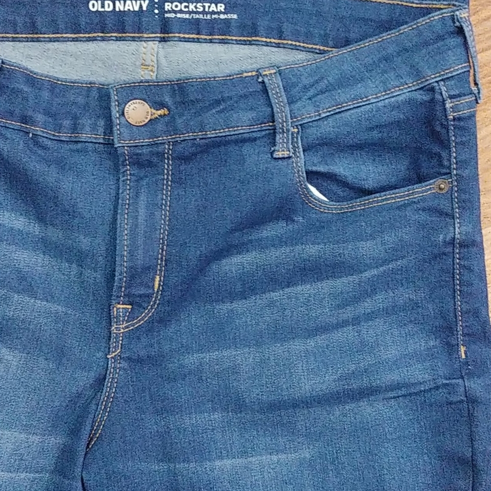 Old Navy Rockstar Jeggings | Size 14 Regular | Mid-Rise Stretch Denim - Picture 5 of 7
